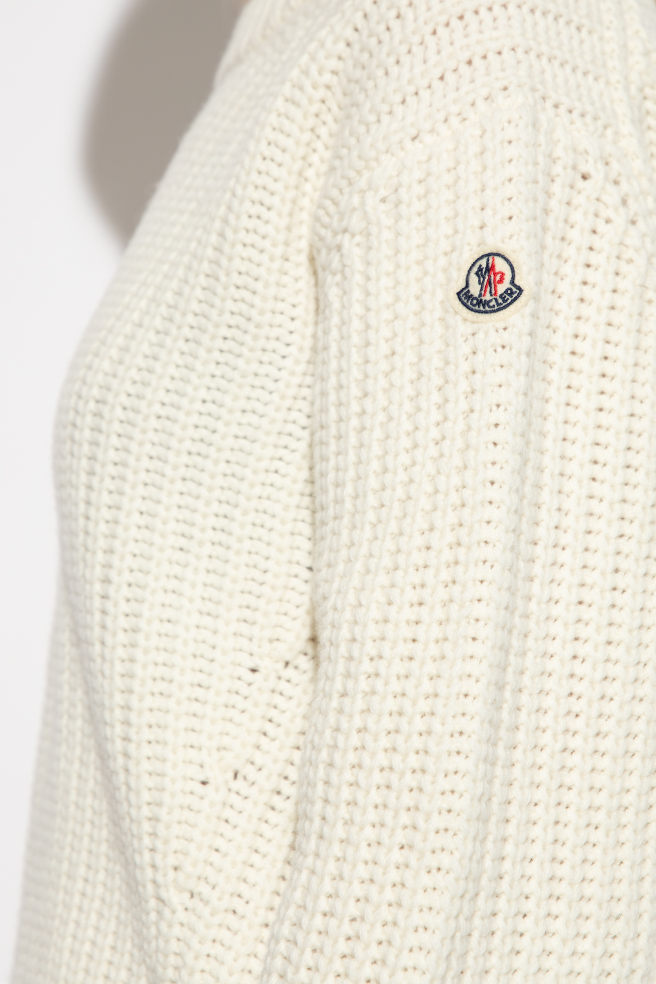 Moncler white outlet sweater